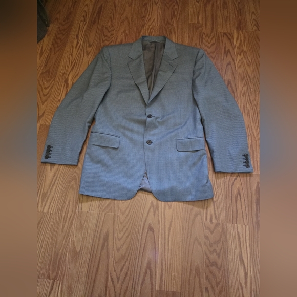 Canali Pin StripeCharcoal Gray Men's Sports Coat Saks Fifth Ave S 52r‎